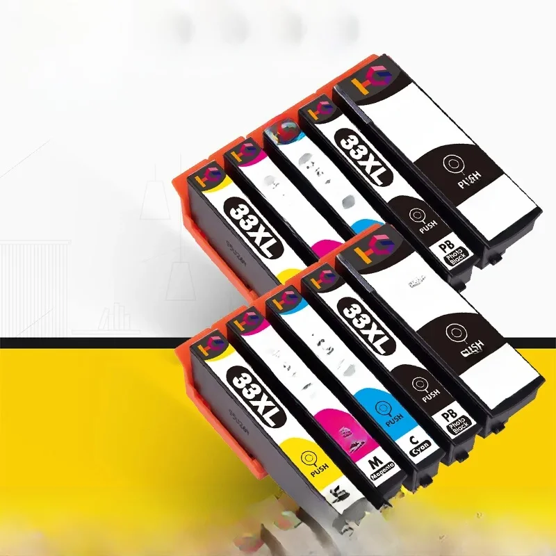 Cartouche d'encre 33XL T3351 3361 pour imprimante Epson Compatible XP-530/630/830/635/540/640/645/900 T3351 T3361 XL
