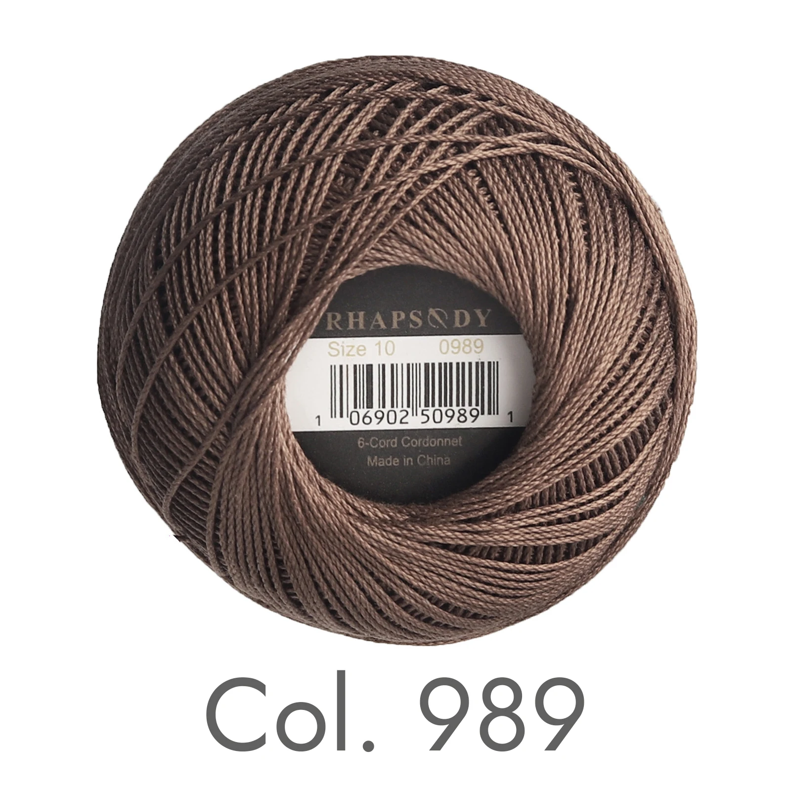 Rhapsody Häkelgarn, verschiedene Farben, Größe 10, Stricken, 100 % reine ägyptische Baumwolle, mehrfarbig, 10 bunte Farben, 122 Yards – Detail 13