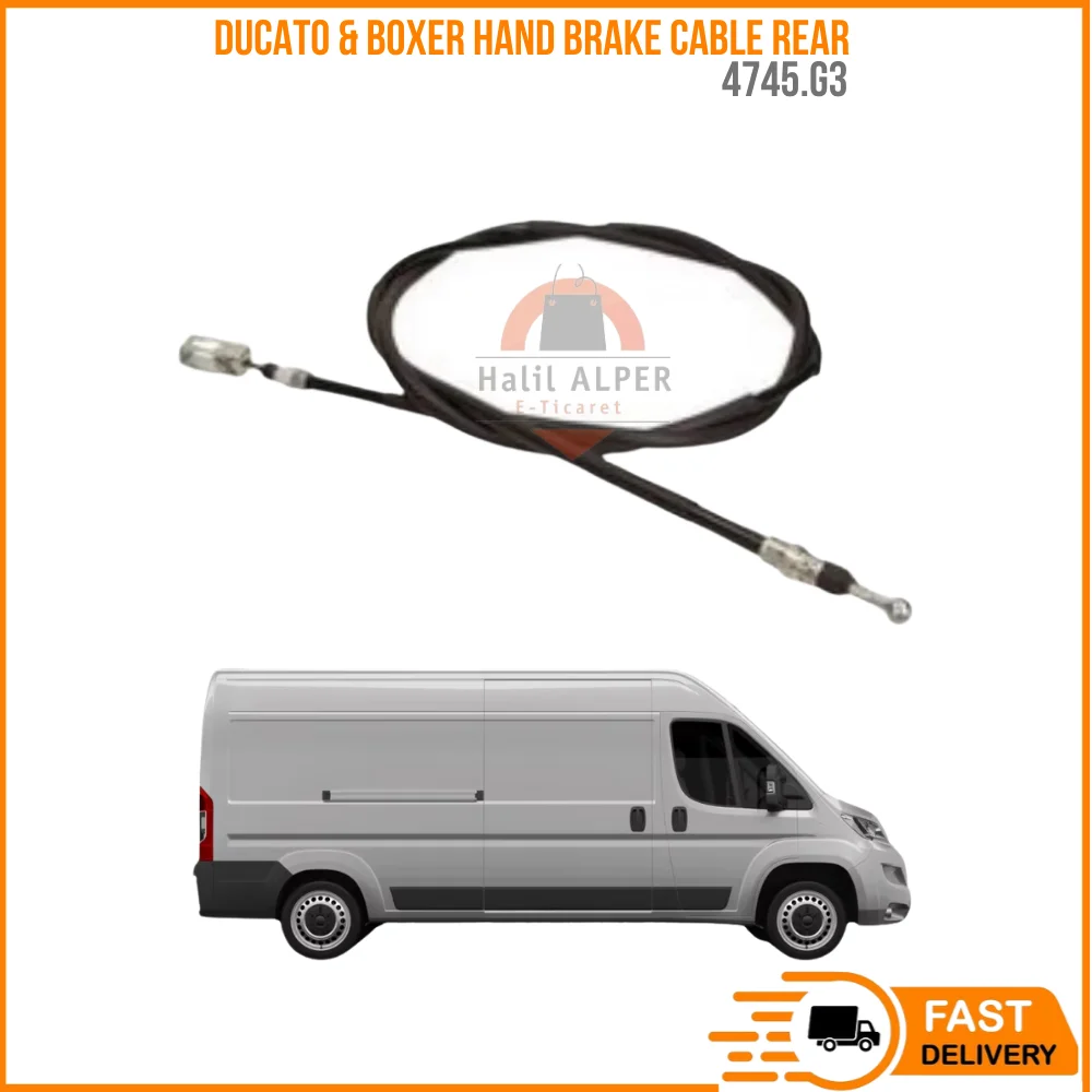 

FOR DUCATO & BOXER HAND BRAKE CABLE REAR EM. OEM 4745.G3 SUPER QUALITY HIGH SATISFACTION REASONABLE PRICE FAST DELIVERY