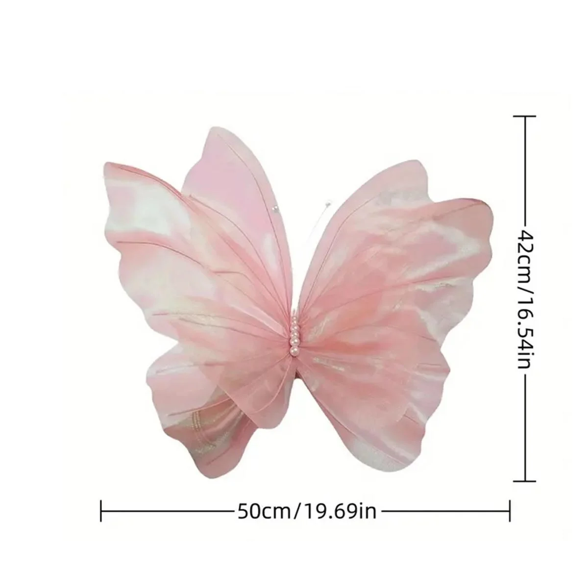 Schmetterling 3D Wanddekoration Künstlicher Schmetterling für Hochzeit & Babyparty & Geburtstagsfeier DIY Party Dekoration Zubehör Geschenk – Detail 6