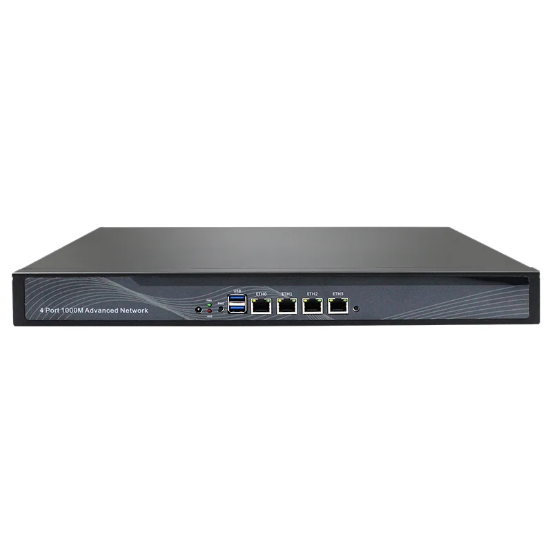 Partaker 1U Rack Server S07 Intel Celeron 4 LAN Firewall/VPN/Server Jaringan Mendukung Windows Linux pfSense