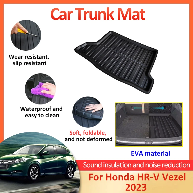 

For Honda HR-V HRV Vezel 2023 Anti-Slip Rear Luggage Floor Tray Liner Cargo Boot Carpet Protect Tray Carpet Car Auto Accessories