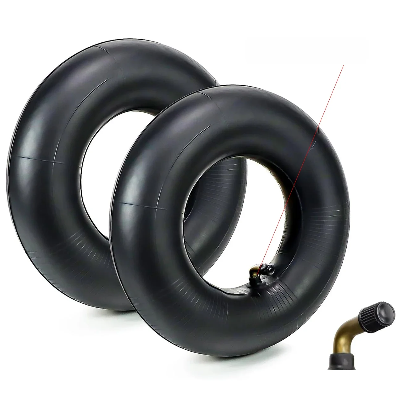 Chambres à air de pelouse 4.10/3.50-4 "avec remplacement droit TR-13 pour pneu de brouette 4", coffre, tracteur, tracteur, jarretelles, plus