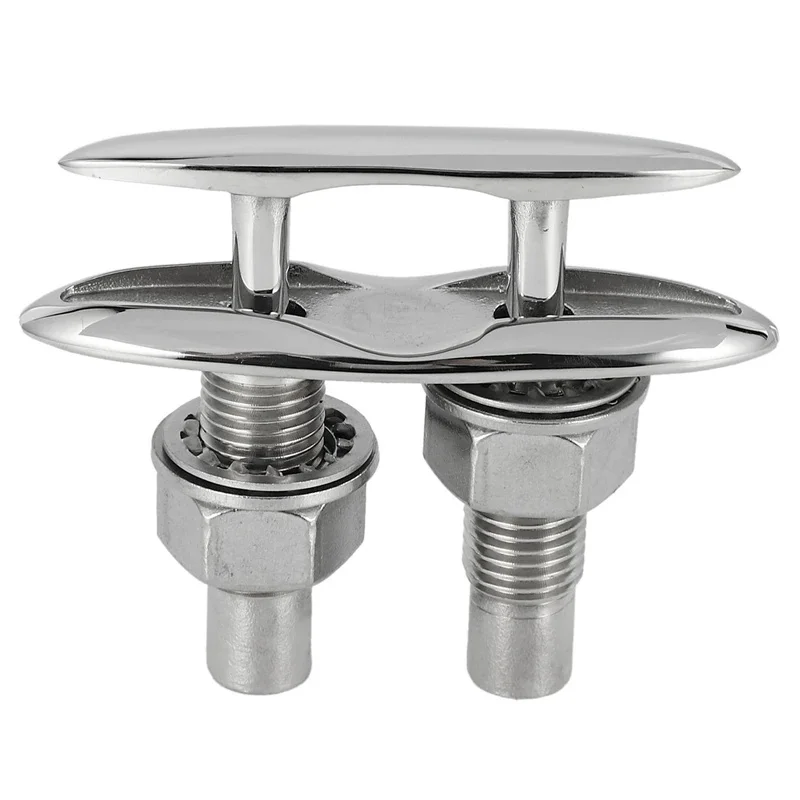 Boot Schip Aanlegdok Nette Klap Roestvrij Staal Dubbeldeks Push-Pull Kabel Bout Marine Hardware Bolder Accessoires - afbeelding 2