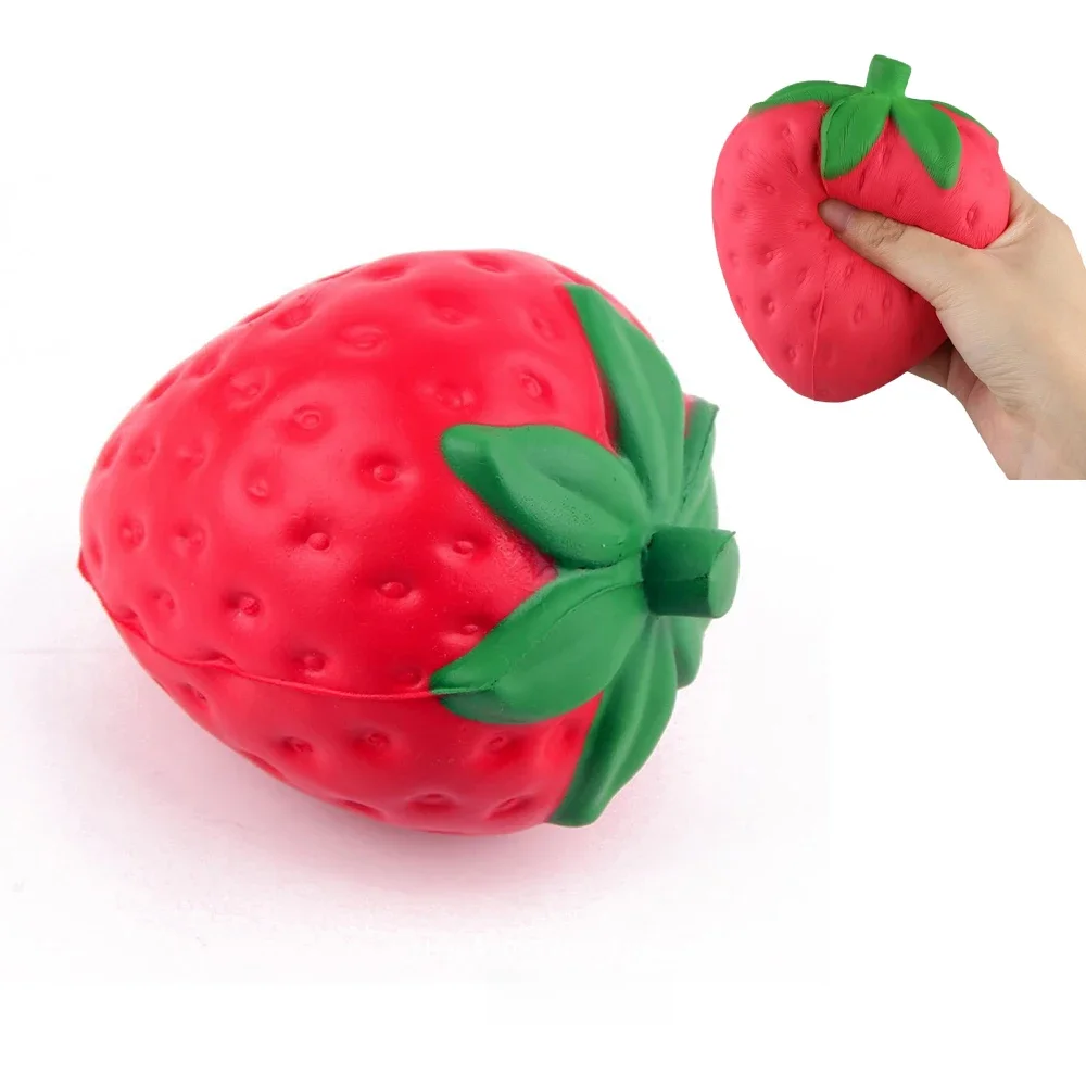 Super Jumbo truskawkowy Squishi krem ​​pachnący Squishy powolne rośnie zabawka antystresowa dla dzieci dorośli wycisnąć Squishy zabawki 11.5*9 CM — zdjęcie 2