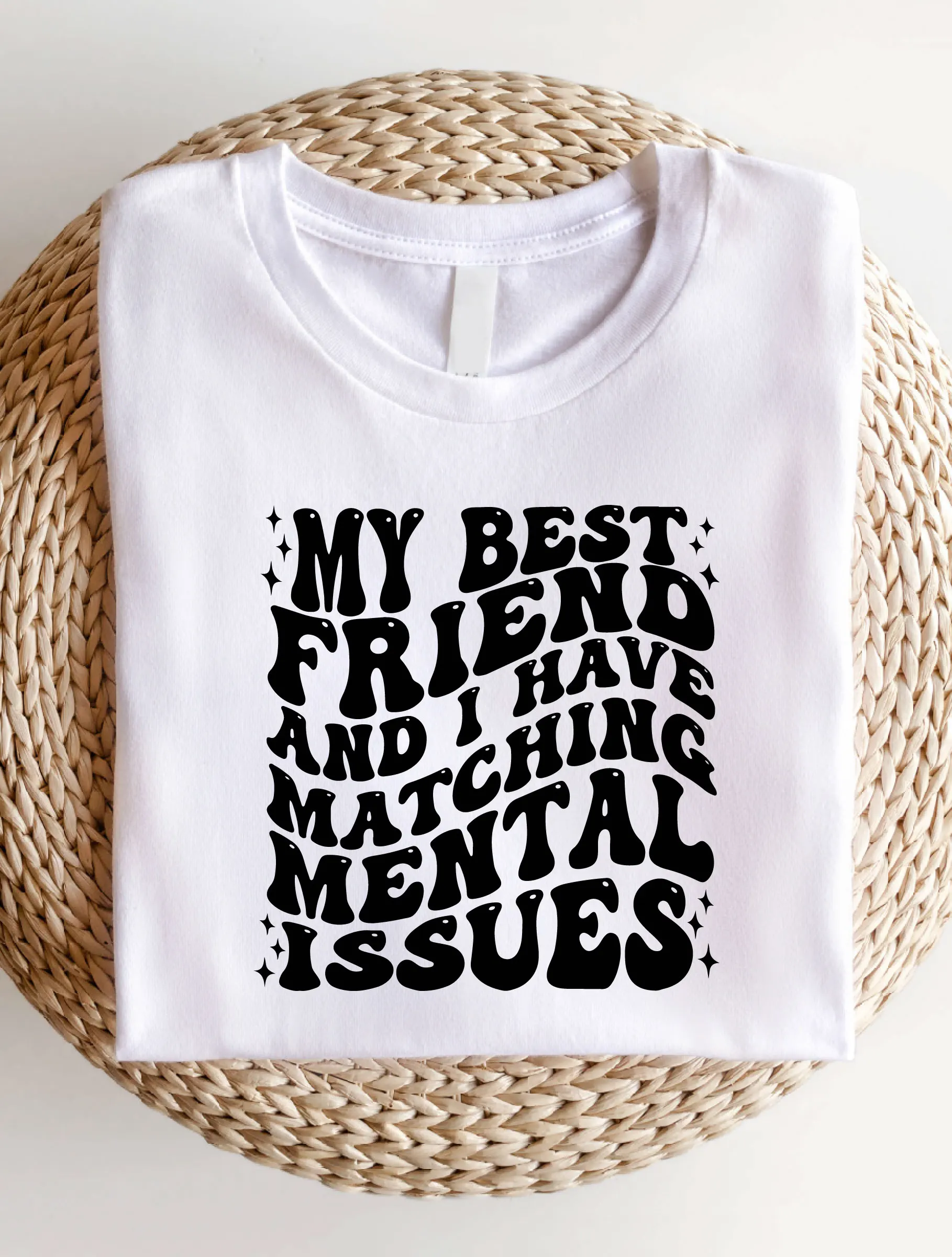 Women's Casual Letter Print Short Sleeve Shirt, Women Comfortable Graphic T-Shirt, Friends Tee AE24