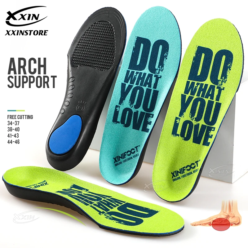 【Xxin】Arch Support Insole Orthotic Sports Insole Running Shock Absorber Shoe Pad Foot Care Size 34-46