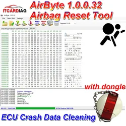 AirByte 1.0.0.32 Airbag SRS Crash Data Reset Tool ECU Programmer Software for Can Bus CRASH Clear Support Any OBD2 J2534 Tools