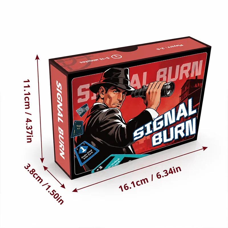 Signal Burn Push Your Luck Card Game for 2-6 Players, Target 21 Number Strategy, Draw or Hold Choices, Command Cards, Ages 14+ - view 5
