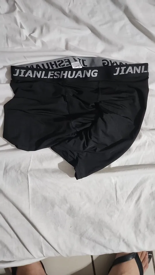 1/5 Pcs Men's Plus Size Black And White Long Sports Underwear Running Fitness Basketball Football Elastic Waist Shorts Teenagers photo review