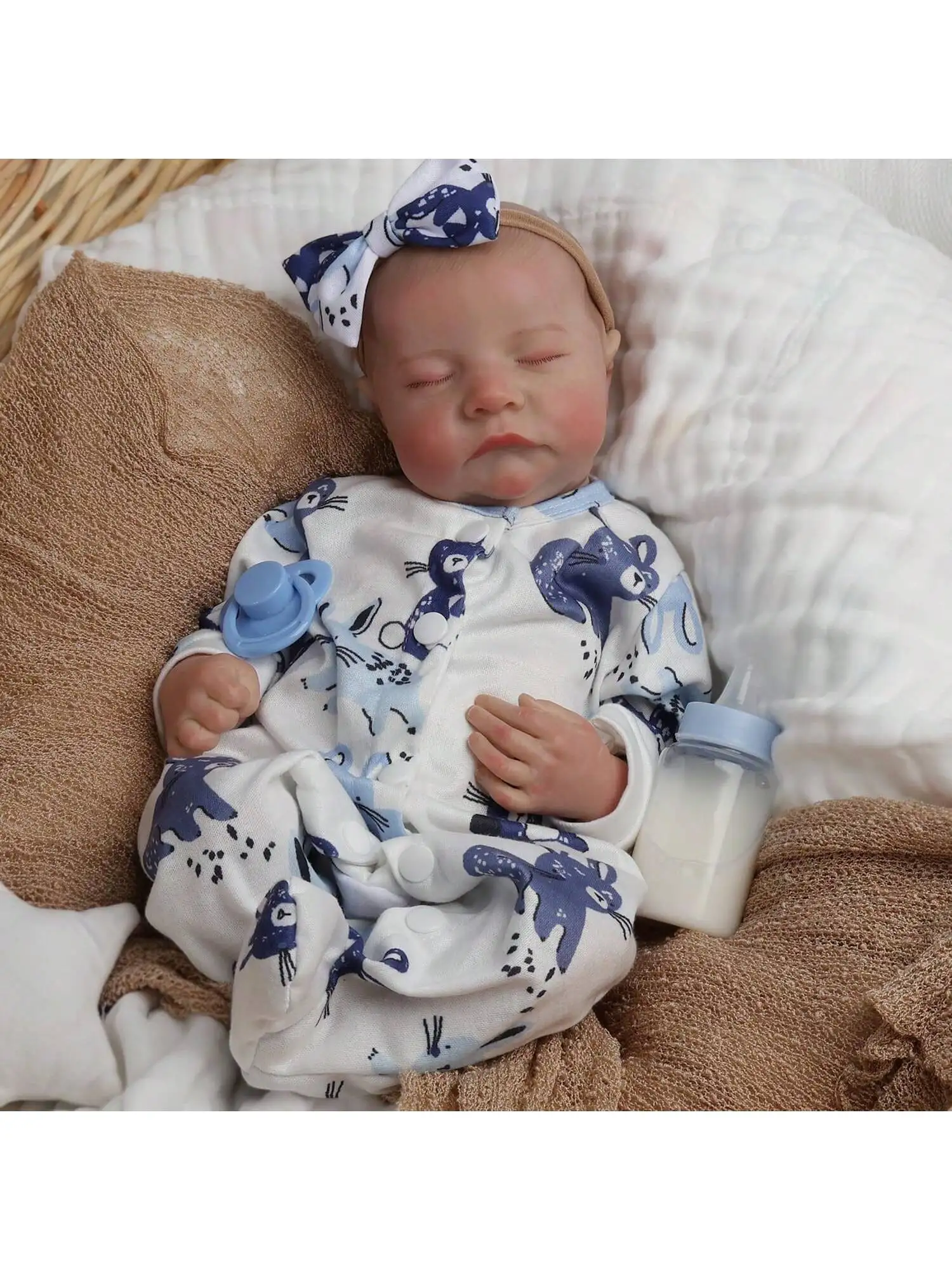 

Реалистичные куклы реборн — 18-дюймовые милые мягкие виниловые реалистичные куклы, расходные настоящие куклы (только куклы/БЕЗ АКСЕССУАР)