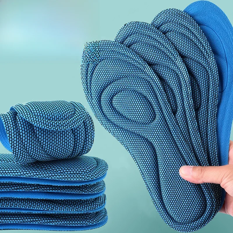 Semelles intérieures en mousse à mémoire de forme pour chaussures hommes femmes Nano antibactérien Massage Sport semelle pieds coussin orthopédique semelle de chaussure de course