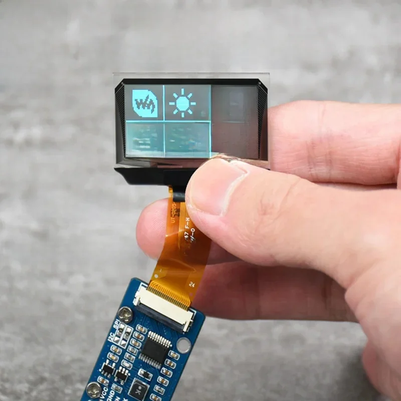 Raspberry Pi 1,51-calowy przezroczysty niebieski moduł wyświetlacza OLED 128 × 64 Interfejs SPI/I2C również dla Arduino STM32 — zdjęcie 2