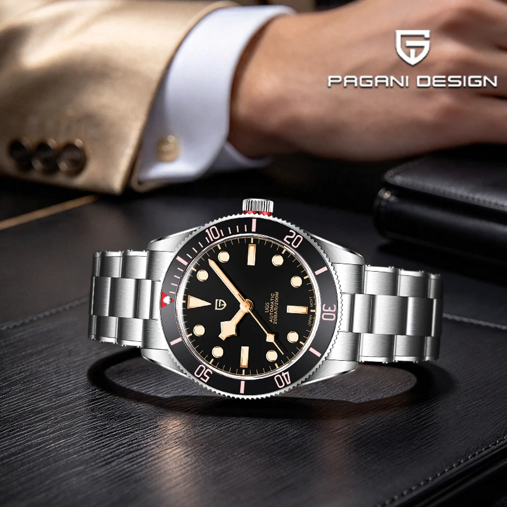2026 New Pagani Design Men's Automatic Watch Top Business Men's Mechanical Watch Stainless Steel Men's Watch Sapphire Waterproof