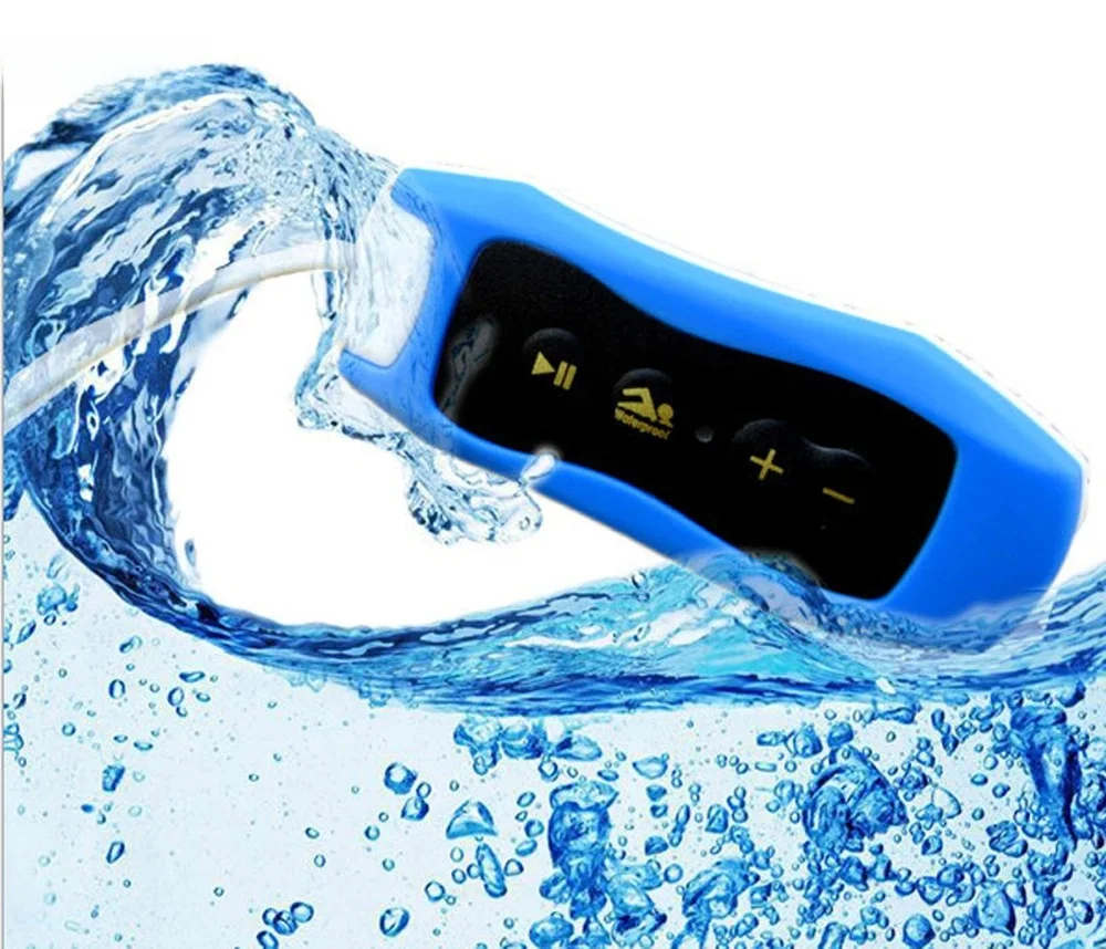 AliExpress Escytegr Waterproof IPX8 Clip MP3 Player FM Radio Stereo Sound 4G/8G Swimming Diving Surfing Cycling Sport Music Player
