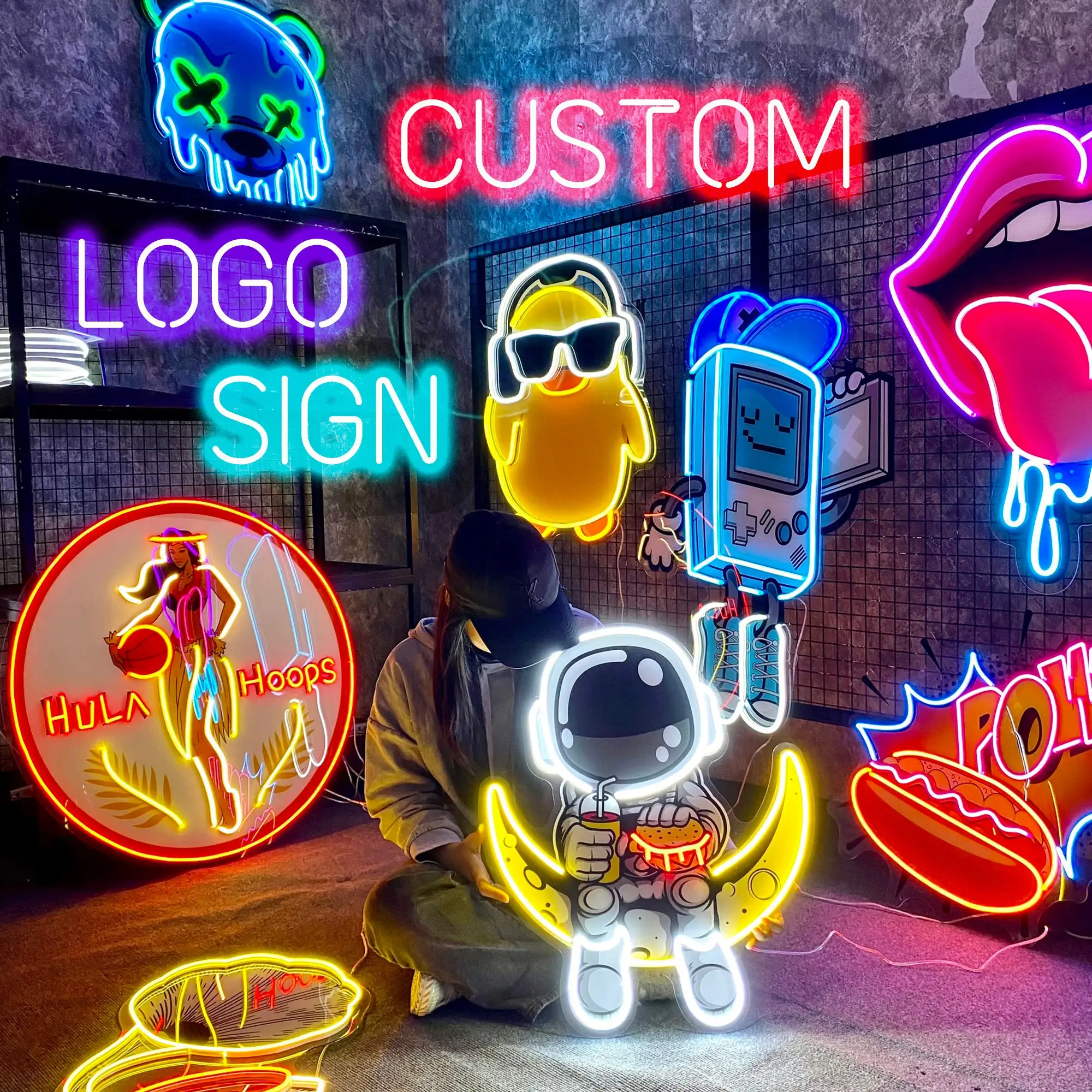 Dropshipping Free Design Custom Led Neon Light Name Logo Neon Sign Custom Drop Shipping For Bedroom Birthday Party Home