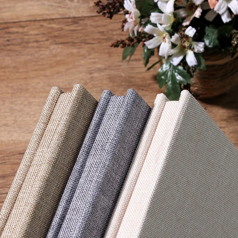 Linen Cover 16 inches Laminating DIY Photo Storage Album Self-adhesive Adhesive Family Anniversary Wedding Children Growth Photo