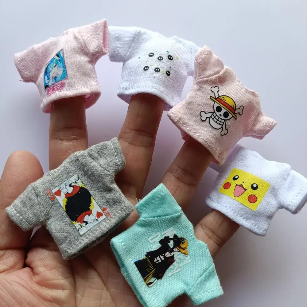 NOWOŚĆ 1/12 ob11 Mini Baby 1/12 Bjd Doll cartoon Cute prin Clothes 16cm Children Kid Toy Dolls for Birthday Gif Baby Animal Toys — zdjęcie 2