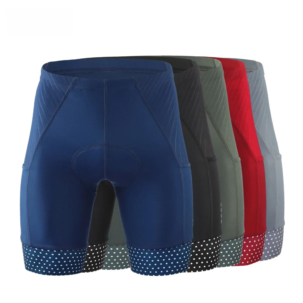 AliExpress KEMALOCE Men's Cycling Shorts 5D Gel Padded Blue&Green Bicycle Riding Pants With Side Pockets Shockproof MTB Bike Shorts Tights