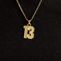 Custom Varsity Number Necklace Stainless Jewelry Steel Personalized Number Pendant Graduation Season Gift for Friends Choker