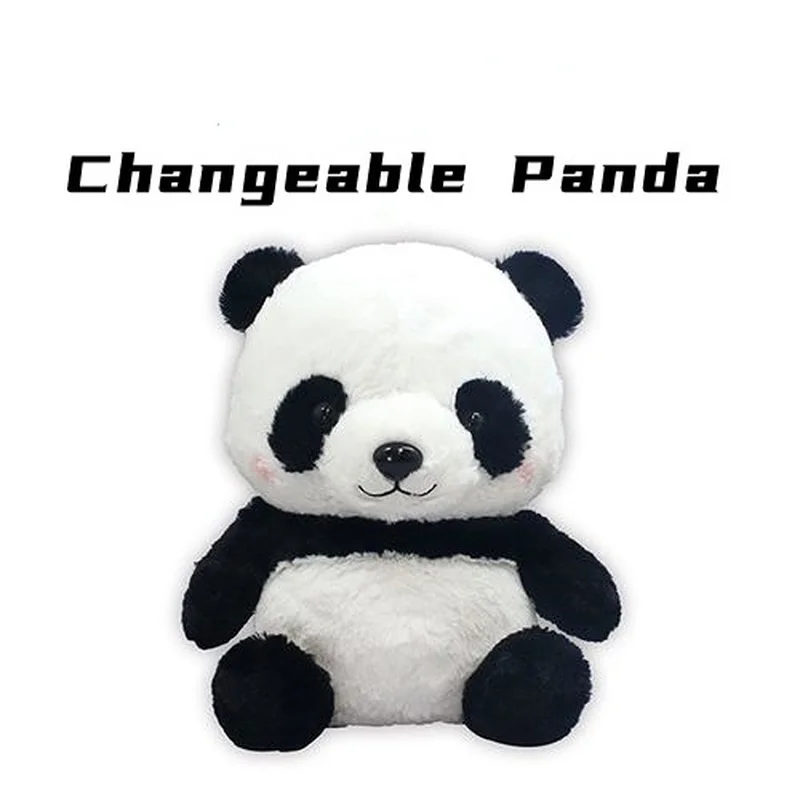 Changeable Panda by J.C Magic Tricks Plush Panda Toy Appearing From Empty Paper Bag Magia Magician Stage Illusions Gimmicks Prop