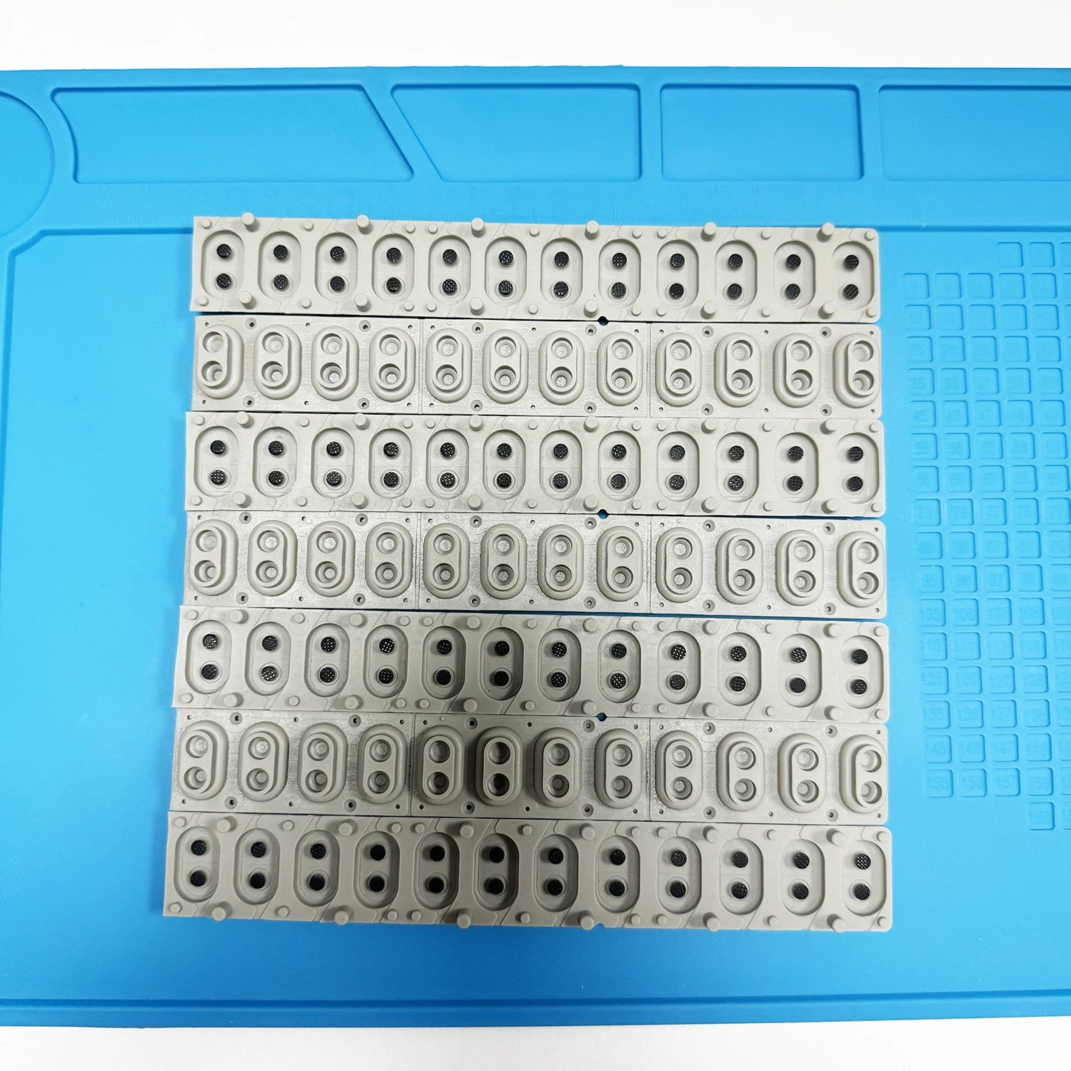 Fits KORG N364 TR LE N264 X5 PA4X PA3X PA2X PA800 PA80 Karma Key Contact Conductive Rubber Strip 7pcs 12-Note Octave Scale