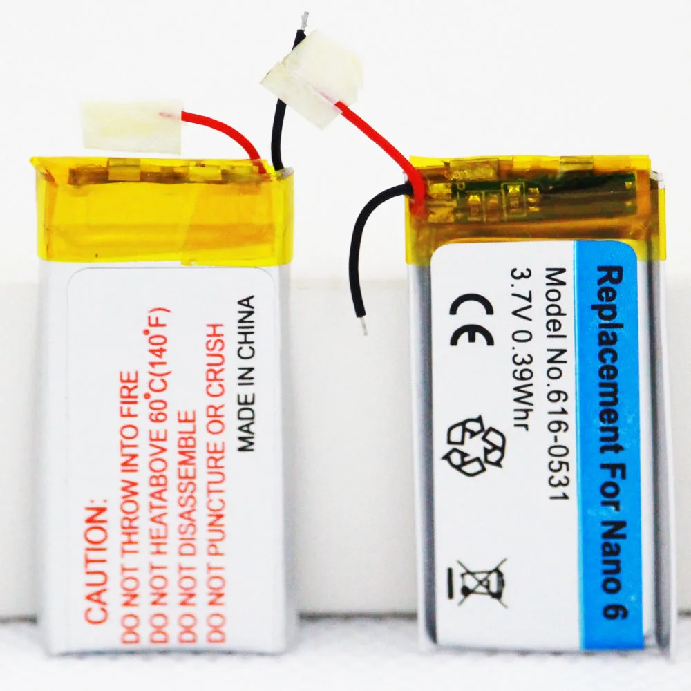 616-0531 3,7V Li-Ion für iPod Nano6 6G 6. Generation MP3 Li-Polymer Wiederaufladbare Nano 6 Batterien + Werkzeuge – Detail 13