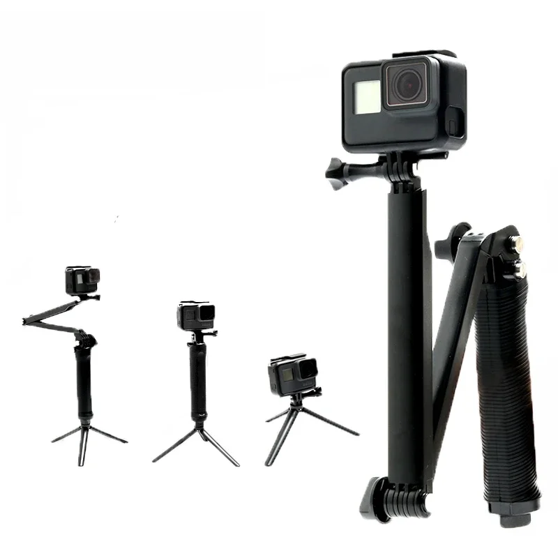 Selfie stick Monopod siebie ręczny wysuwana polak 3-Way + mini statyw do Gopro HERO 11 10 9 8 xiaomi yi 4k SJCAM akcesoria — zdjęcie produktu 6