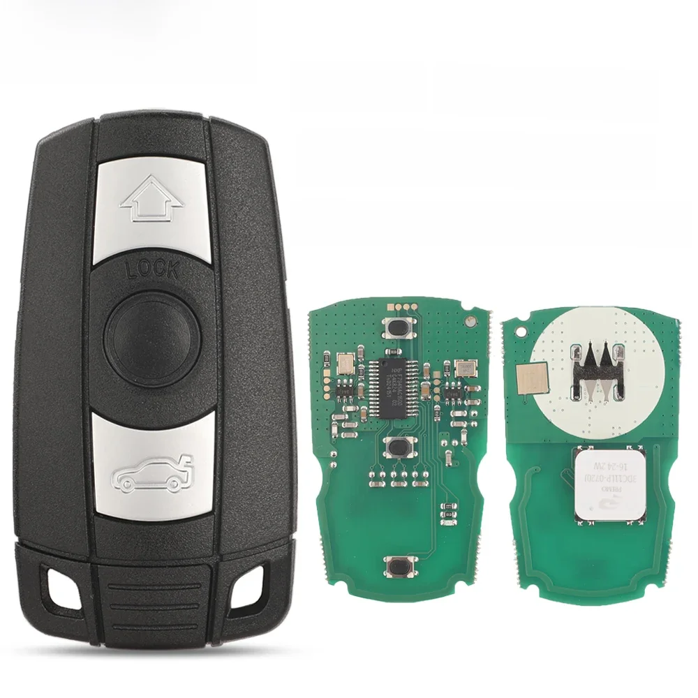Jingyuqin 315/868MHz clé intelligente à distance sans clé pour BMW série 3/5 CAS3 X5 X6 Z4 E70 voiture ID46 Pcf7953 accès confortable mains libres