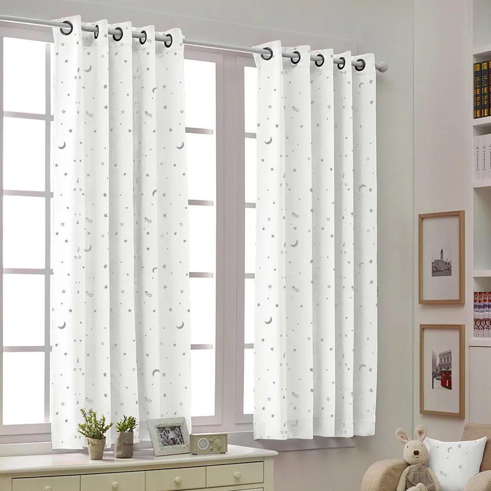 Thezari peatwink high density eyelet black curtain small window/long window 6color