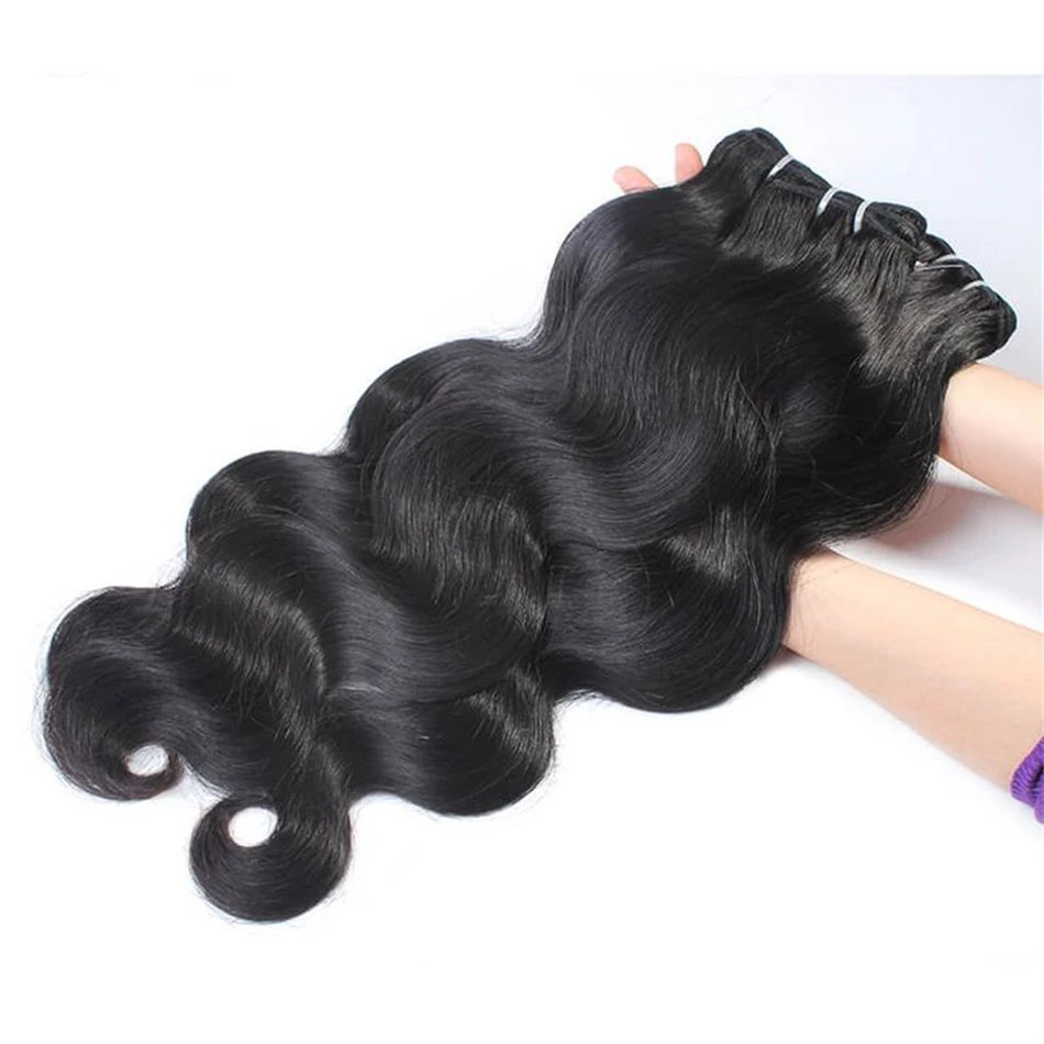 Brazylijskie Body Wave 1/3/4 wiązki 100% wiązki ludzkich włosów 50g Fabeauty dziewiczych Remy surowe włosy splot przedłużki 10A klasy 28 cali