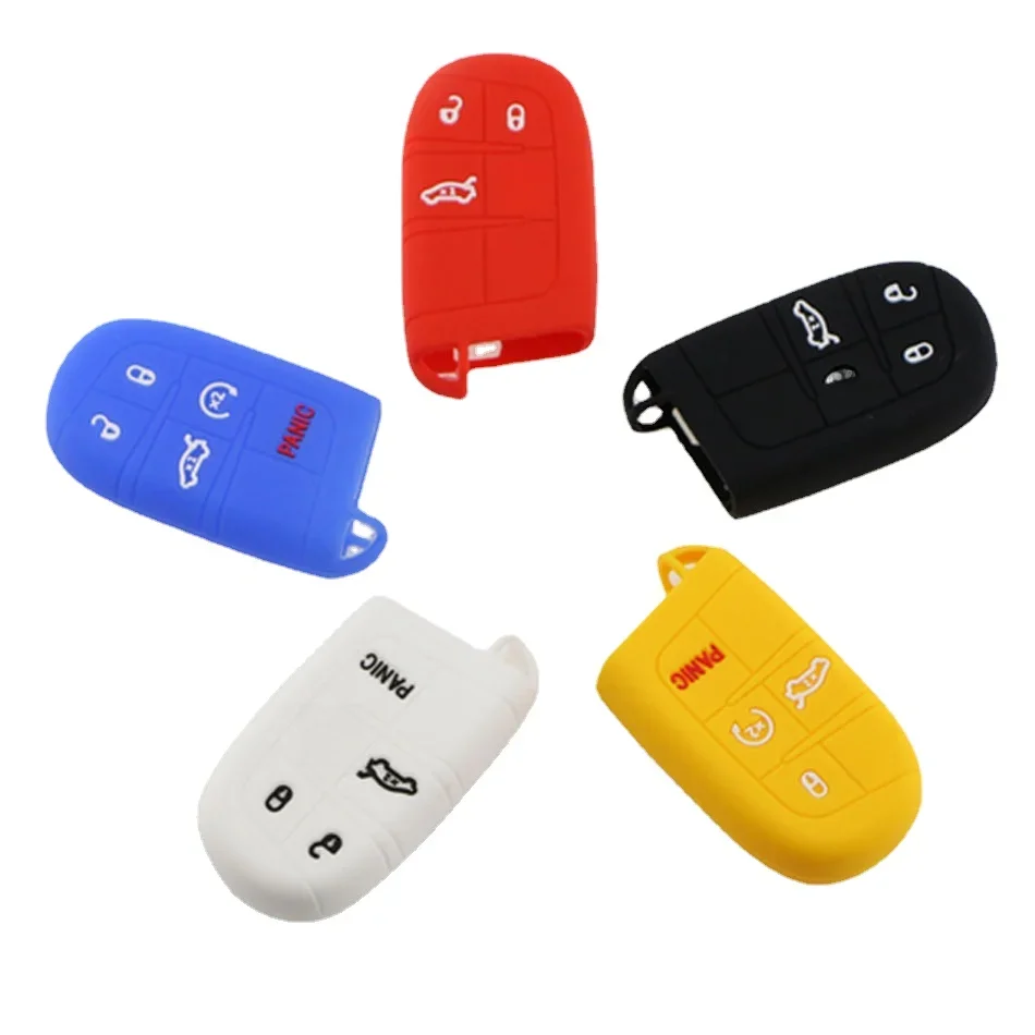 Étui pour clé de voiture en TPU, pour Jeep WK2 KL BU MP Renegade Grand Cherokee Dodge Ram Charger 200 1500 Challenger Chrysler 300C Journey