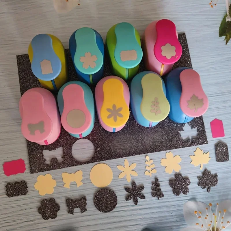 Wykrojniki do papieru 35mm - okrąg, serce, gwiazda, kwiat, liść - dziurkacz do papieru, pianki, scrapbookingu, DIY — zdjęcie produktu 7