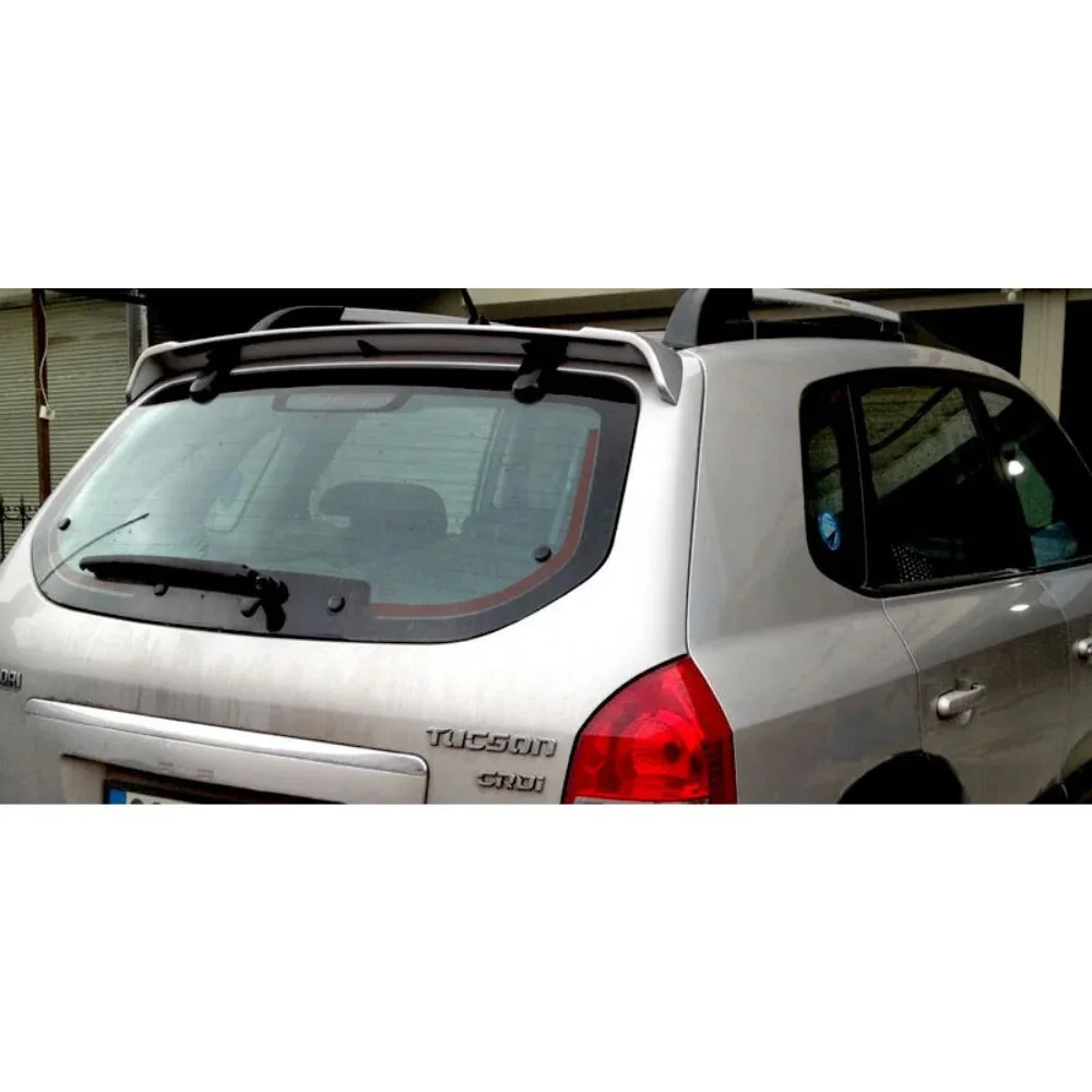 For Hyundai Tuscon Glass Top Spoiler Fiber Material Rear Roof Spoiler Wing Trunk Lip Car Styling Fully Compatible Tuning Parts