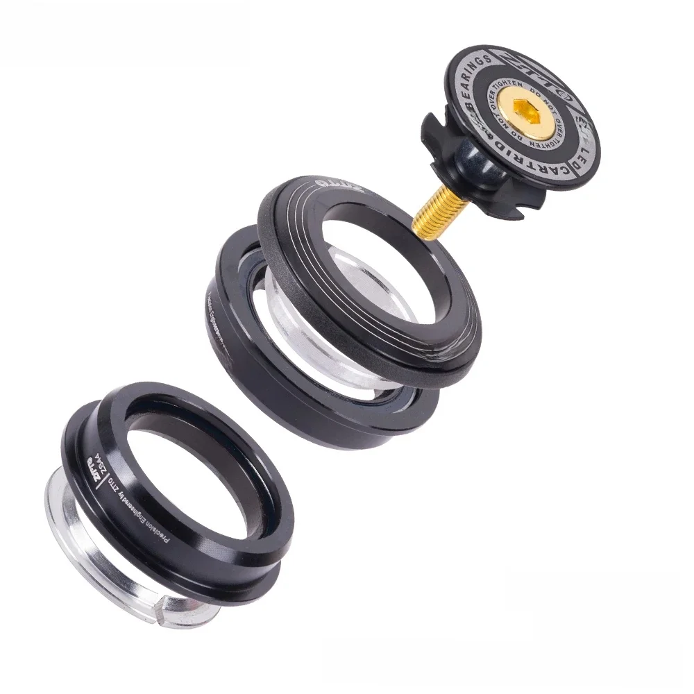 AliExpress ZTTO Bicycle Headset Bike Steering Column 44mm 1-1/8" 28.6mm Straight Tube Fork MTB Bike Frame Low Profile Semi-Integrated ZS44