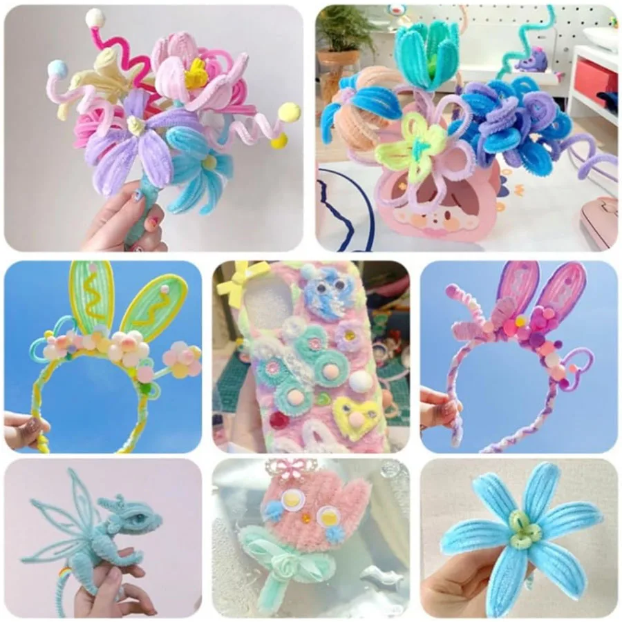 Colorful Chenille Craft Stems 3