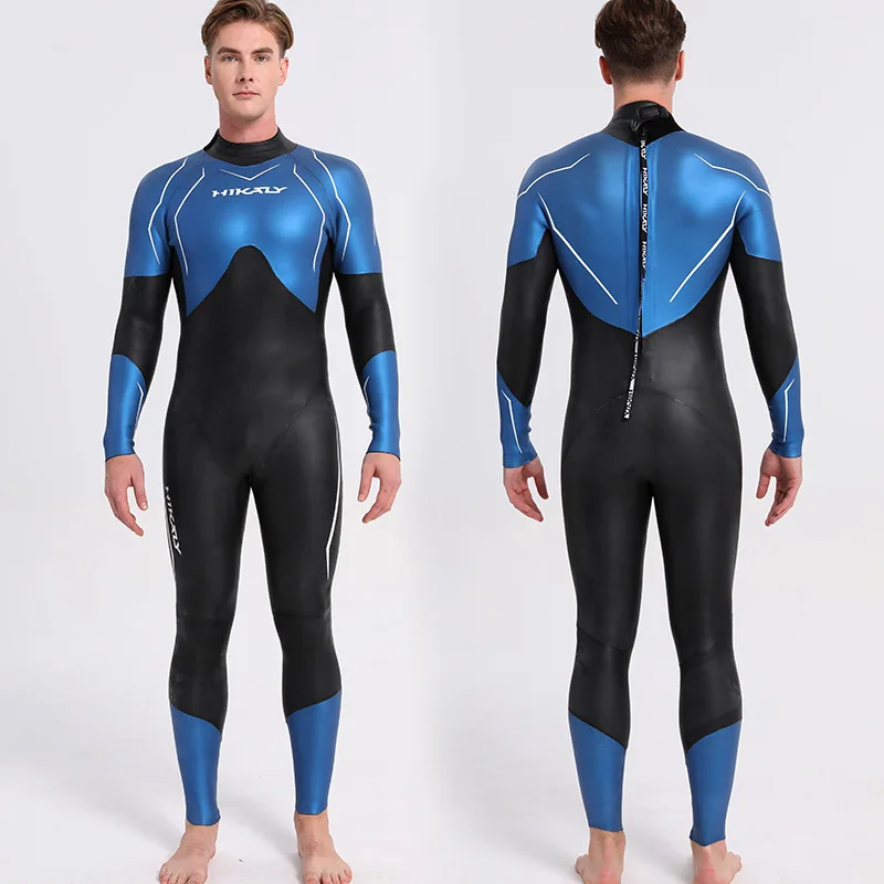 NEW Men 3mm Sliding Leather Diving Suit CR Ultra Elastic Light Skin Wetsuit One-piece Scuba Free Diving Jumpsuit Swimsuit