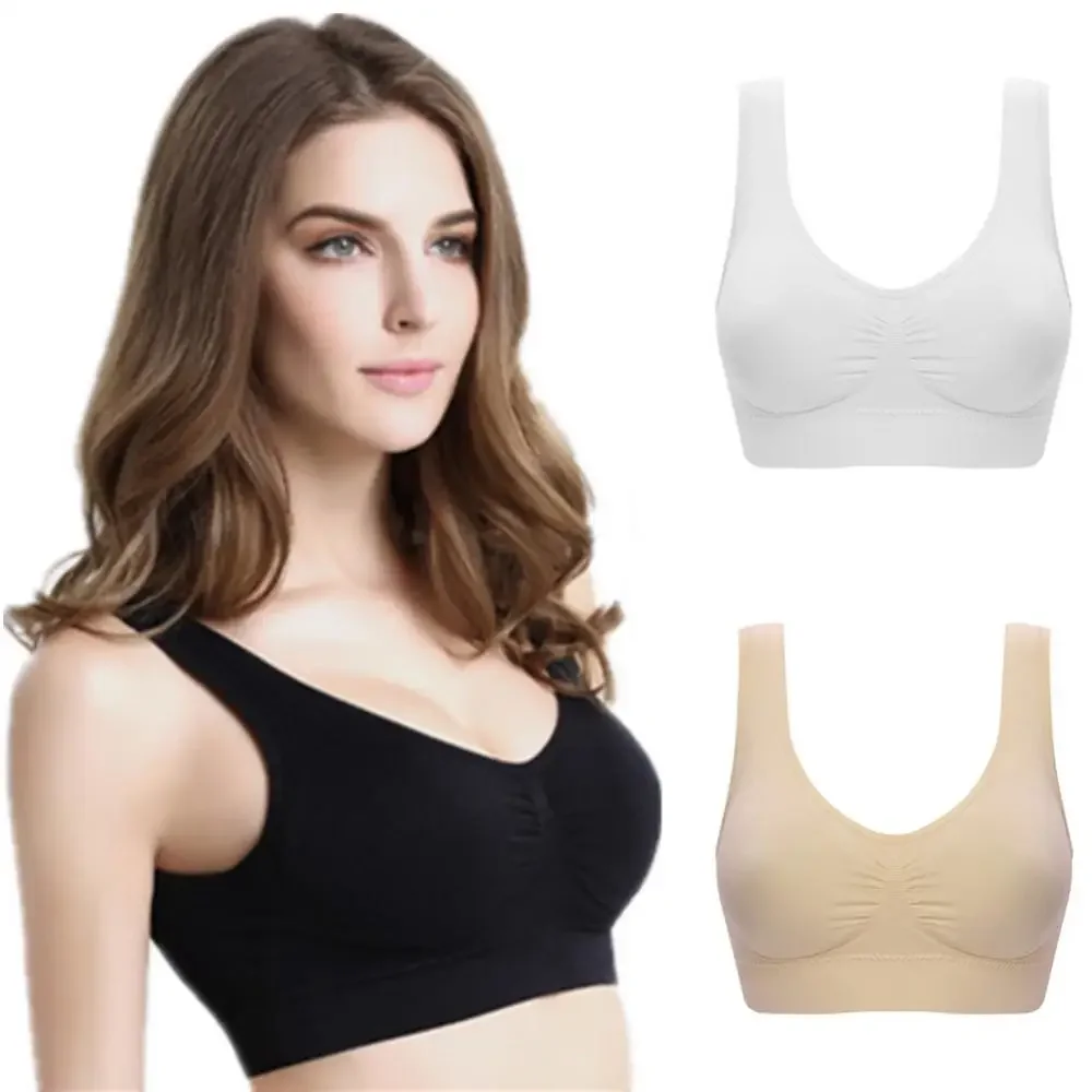 2020 nowe biustonosze Plus Size dla kobiet biustonosz bezszwowy z wkładkami duży rozmiar S-3XL biustonosz biustonosz Push-Up kamizelka Sexy pojedyncza warstwa — zdjęcie 2