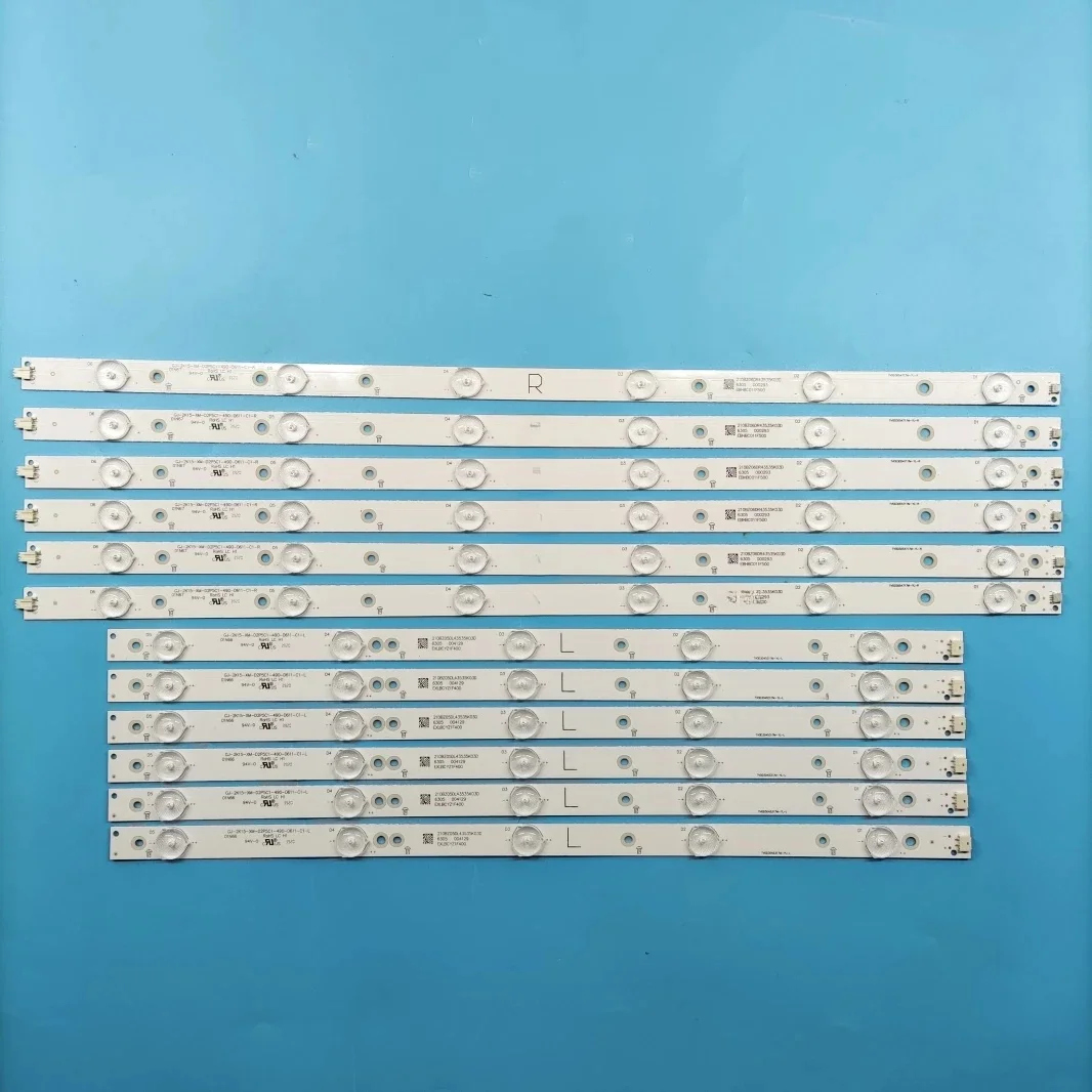 Bande de rétroéclairage LED pour 49PUT4900 49PFS5301 49PUF6701 49PUS6401 EVTLBM490E0601-AK-3 R EVTLBM490E0501-AJ-3 L 01N28 LBM490E0601