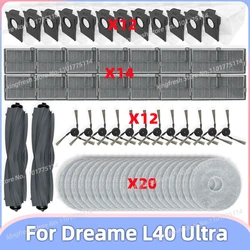 เข้ากันได้กับ Dreame L40 Ultra อะไหล่เครื่องดูดฝุ่น ลูกกลิ้งหลัก แปรงด้านข้าง ตัวกรอง Hepa ผ้าม็อบ แผ่น ถุงเก็บฝุ่น อุปกรณ์เสริม