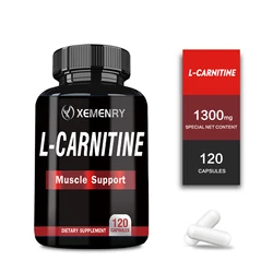 L-Carnitine - Supports Natural Energy Production, Sports Nutrition, Supports Memory and Concentration - 120 Capsules