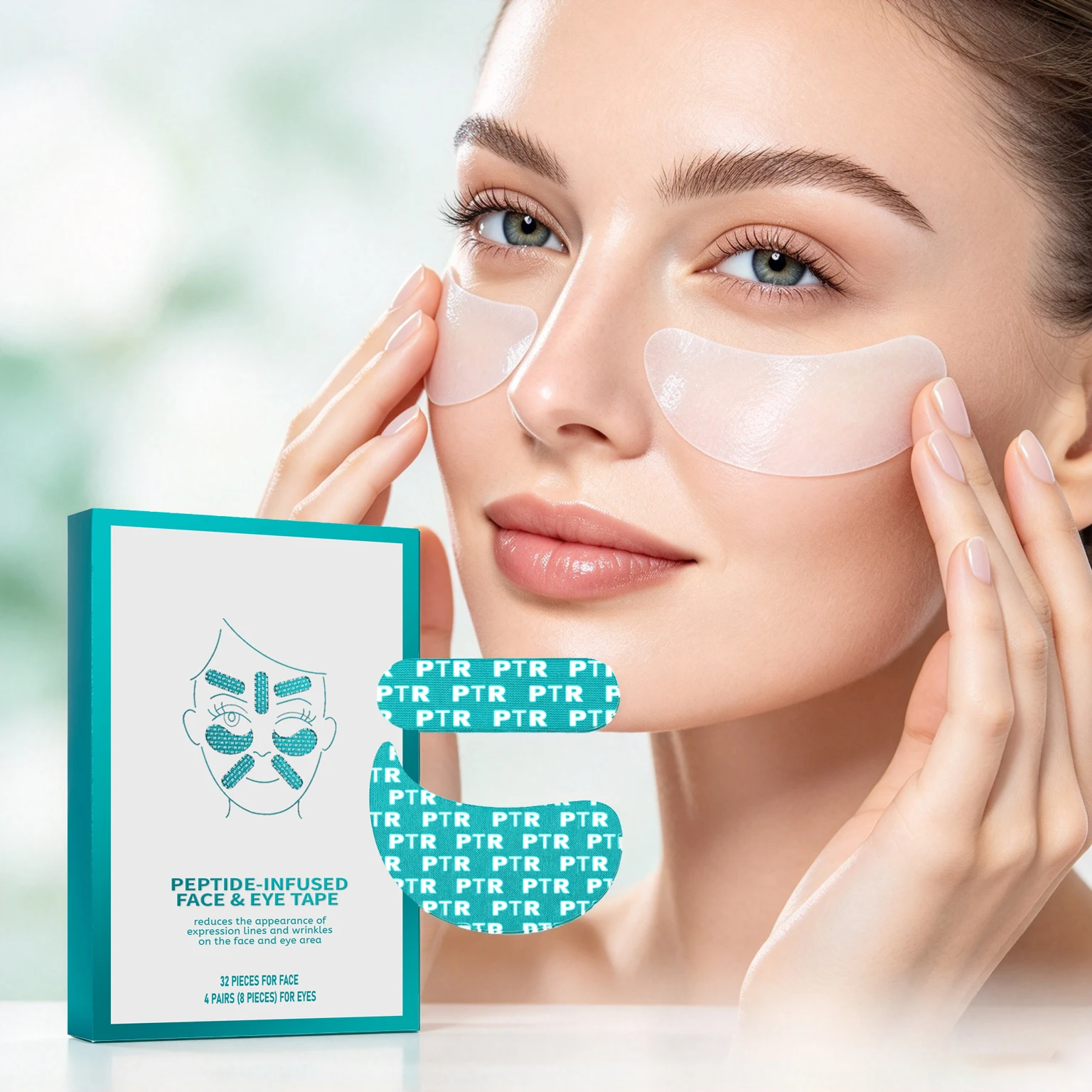 Facial & Eyes Care Patch Gentle Formula Moisturizing Lightweight Breathable No-rinse Design Firming Lifting Soothing Redness Face Mask For Daily Maintain