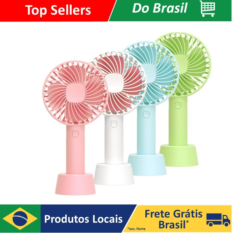 DAFUSHOP Mini Ventilador Portátil De Mão E Mesa Entrada USB Usb Recarregável Silencioso - Entrega Rápida