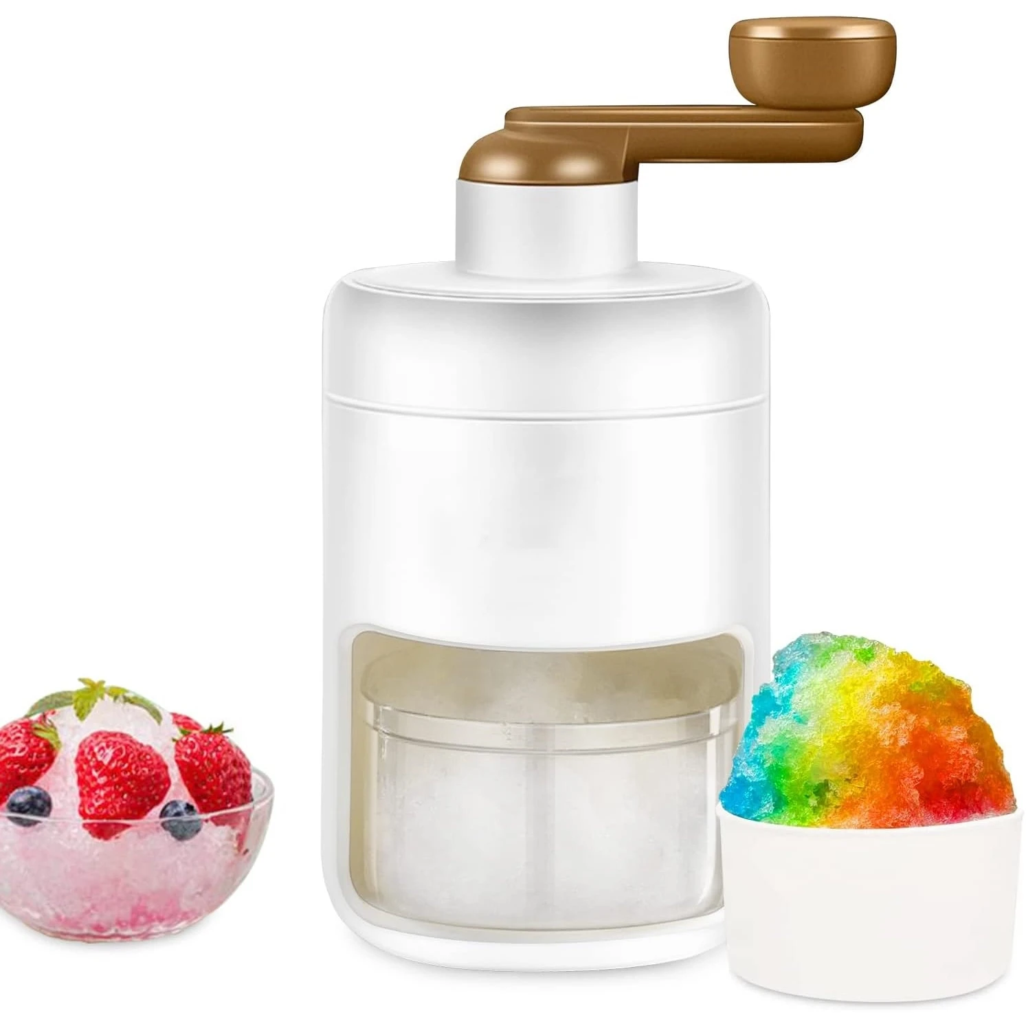 

Ice Shaver Machine, 2024 Premium Portable Shaved Ice Snow Cone Machine with Free Ice Cube Trays - Enjoy Ice Anywhere, BPA-Free