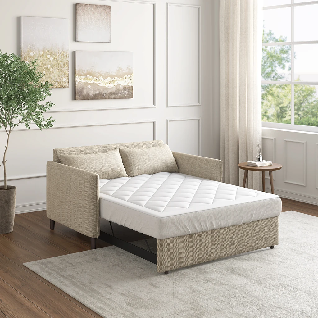Waterproof Sofa Bed Mattress Pad (White + Microfiber)