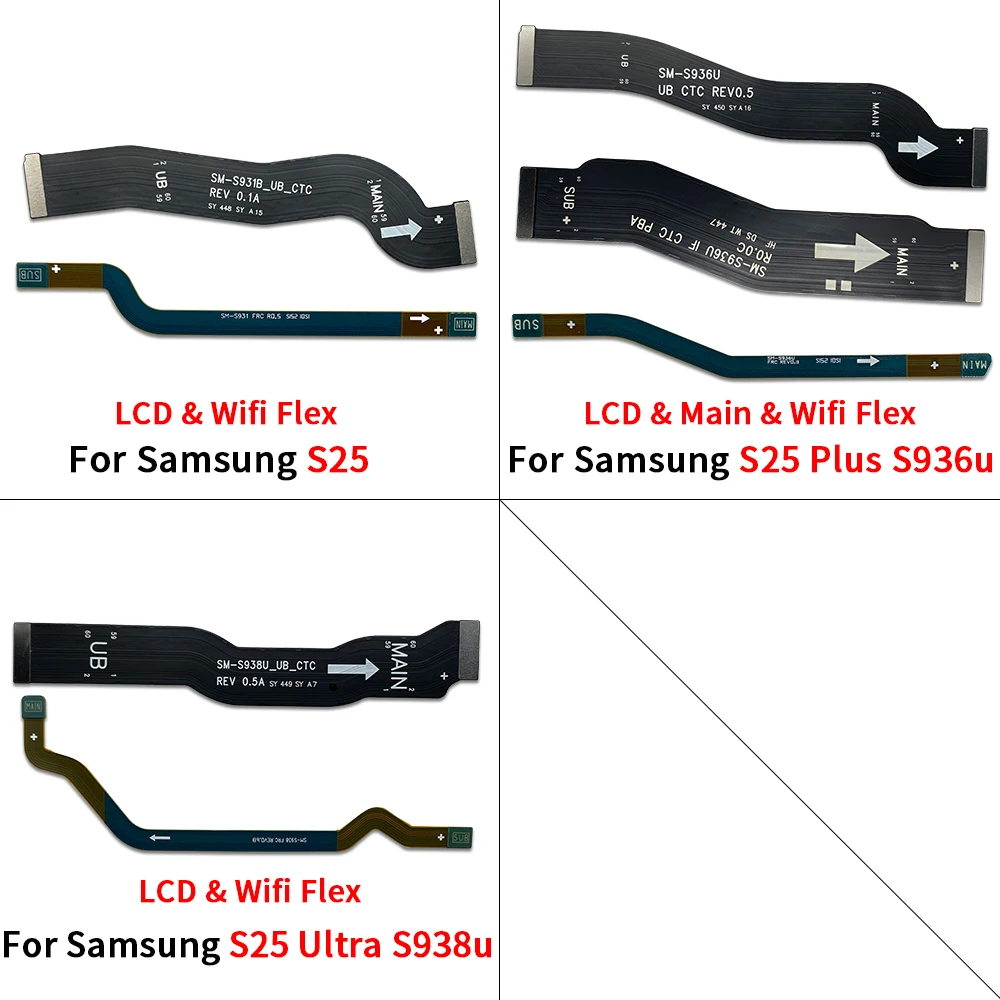 10Pcs Main Board Flex For Samsung S25 / S25 Plus / S25 Ultra LCD Display