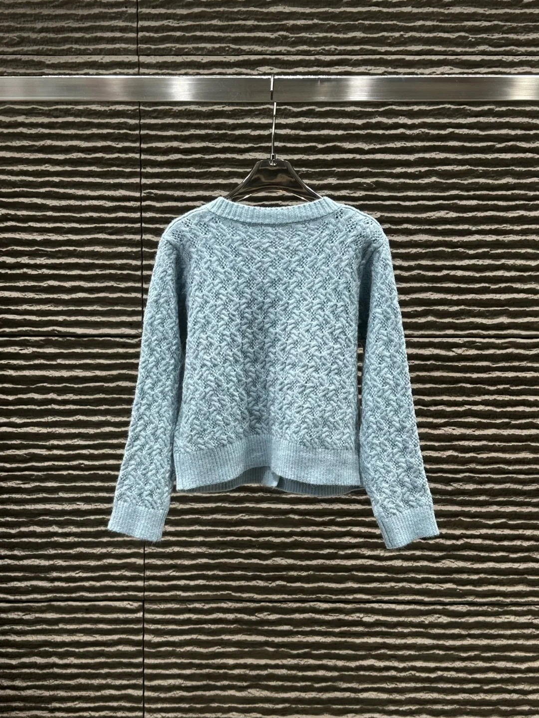 

Осень 202, новый стиль, женский вязаный кардиган с тканым узором, круглый вырез, однобортный, с длинными рукавами, мягкий, теплый, универсальный