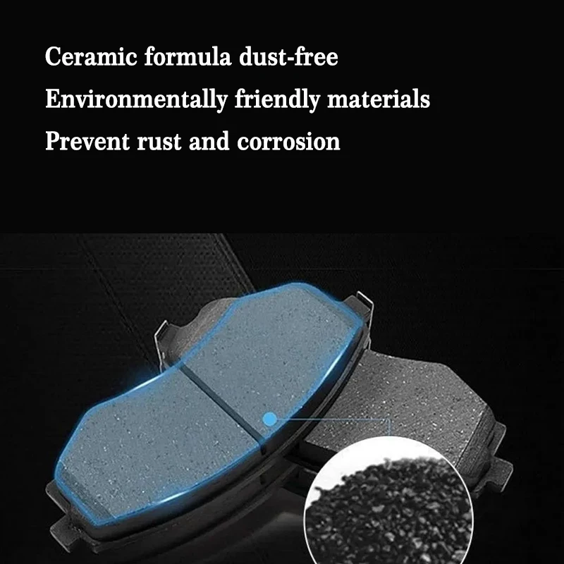For Zotye T600 2014~2021 Coupe Sport Motorcycle Front and Rear Brake Pad Pads Set Auto Engine Motor Parts Ceramic Mat Accessory