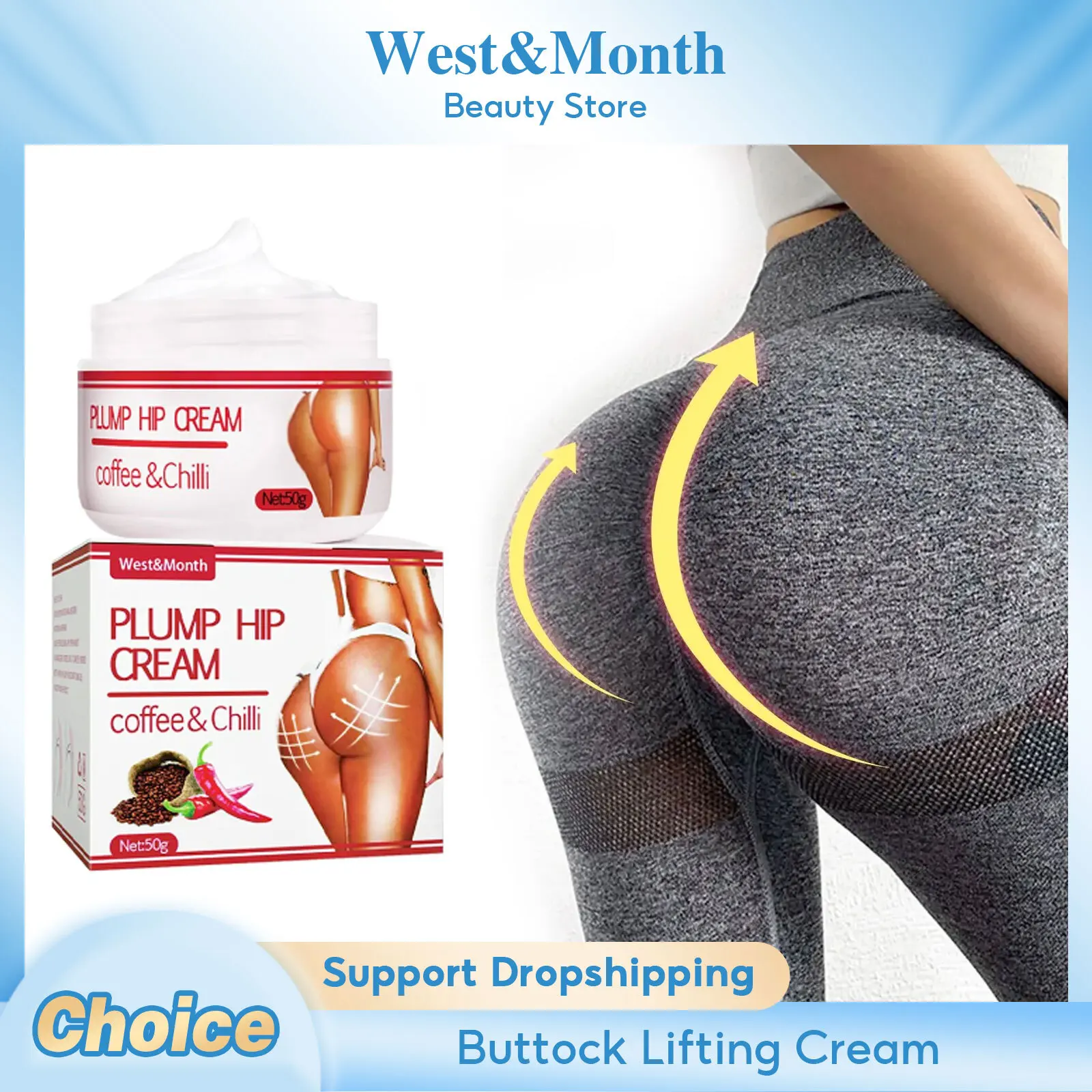 

Buttock Lifting Cream Butt Breast Plumping Gathering Prevent Sagging Fuller Smoothing Tightening Nourishing Butt Shaping Cream