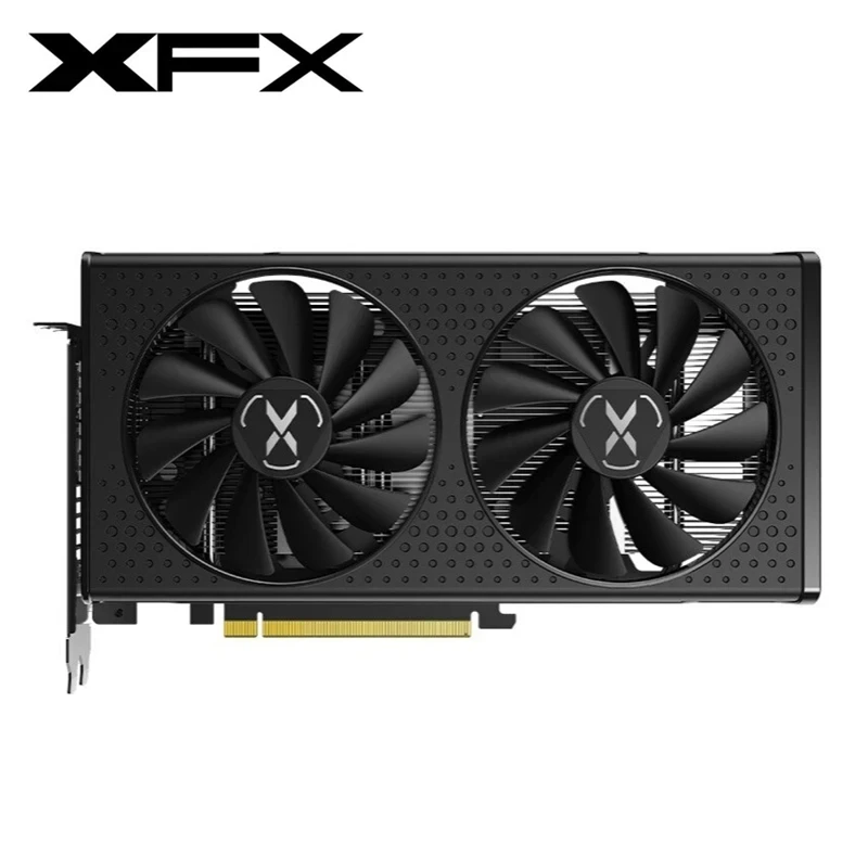 Бывшая в употреблении видеокарта XFX RX 6600 XT 6600XT RX6600 XT 8 Гб AMD GPU Radeon RX6600XT RX6600 XT GDDR6, видеокарты для ПК, компьютерные игры